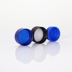 Factory price high quality neck 37mm 40ml  blue  black plastic lids for jars for skin care cream