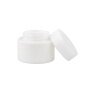Hot selling opal white glass jar for cosmetic packaging with opal white lid