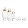 50ml  120ml 150ml  special shape glass bottles,25g 50g glass cream jar,set of skincare comestic packaging