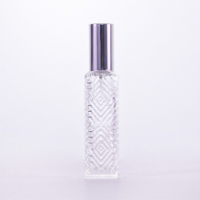 wholesale 10ml rectangular transparent perfume bottle can easy to carry and customized