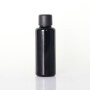 opaque black glass bottle with child resistant cap