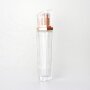 4oz stylish glass bottle with special lid clear glass bottle for skin care hexagon shape bottle for serum and lotion