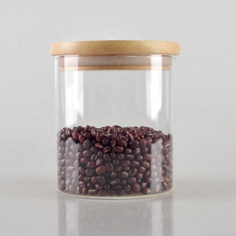 new product borosilicate glass jar food glass jar with lid