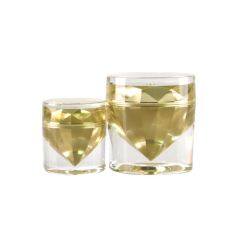 Luxury diamond acrylic cream jar cosmetic packaging jars