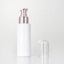 10ml 30mL 50mL Electroplated Pump Spray Lotion Essential Oil White Glass Bottle