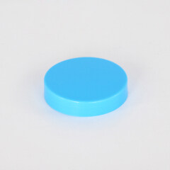 High quality blue color cream storage plastic cap round screw bottle cap