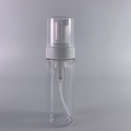 Empty Plastic Foam Pump Bottle  100ml 150ml 200ml white blue PET facial cleanser mousse foam pump bottle