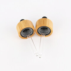 Double Wall 28/410 Bamboo Finish Cosmetic Metal Gel Pump, eco-friendly material plastic bamboo pump
