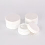 Hot cake 50g injection natural opal white glass jar for skincare cream
