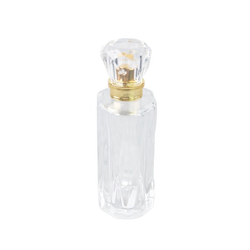 100ml clear glass perfume bottle with surlyn cap