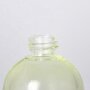 Bulb shape small size green color glass essential oil bottle with rose gold dropper