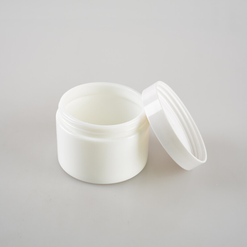 Opal white flat glass cream jar cosmetic glass empty cream jar 50g @ white glass cosmetic jar white lid