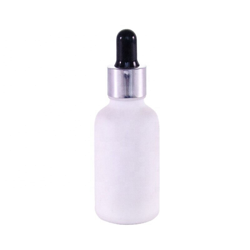 Opal White Good Price Frosted Empty Essential Oil Glass Dropper Bottle