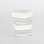 Wholesale Cosmetic Container Round Mouth Luxury Lid Customized Face Cream Sealable Fancy Cream Glass Jars