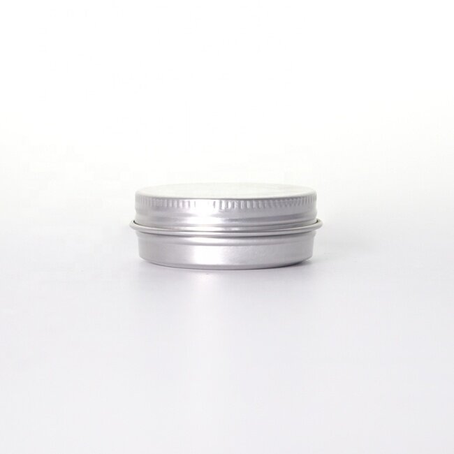 30ml silver jar for skin care storage round aluminum jar wholesale