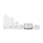 Transparent skin care set empty glass cosmetic Bottle with thick bottom