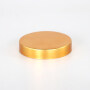 Round gold foil stamping plastic cap can be customized