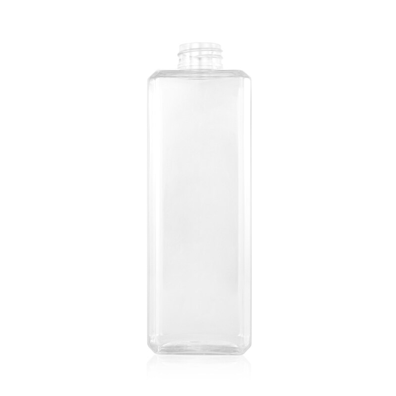 500ml square clear plastic PET pump bottle wholesale