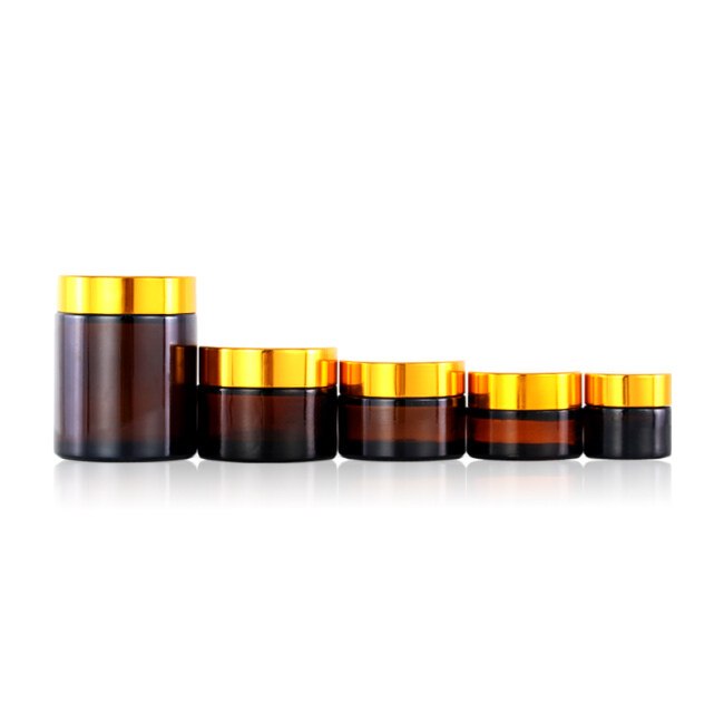 5g 10g 15g 20g 30g 50g 60g 100g cream cosmetic amber glass jar with screw top 200ml amber glass jar