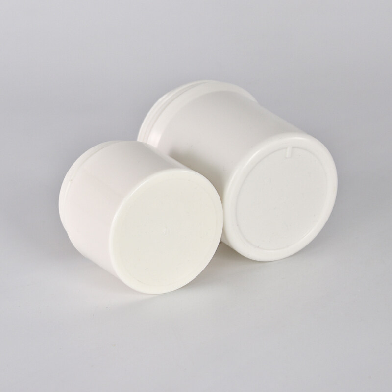 Wholesale 15g 20g 100g 250g plastic jars round shape plastic jars empty plastic cosmetic packages with white cap