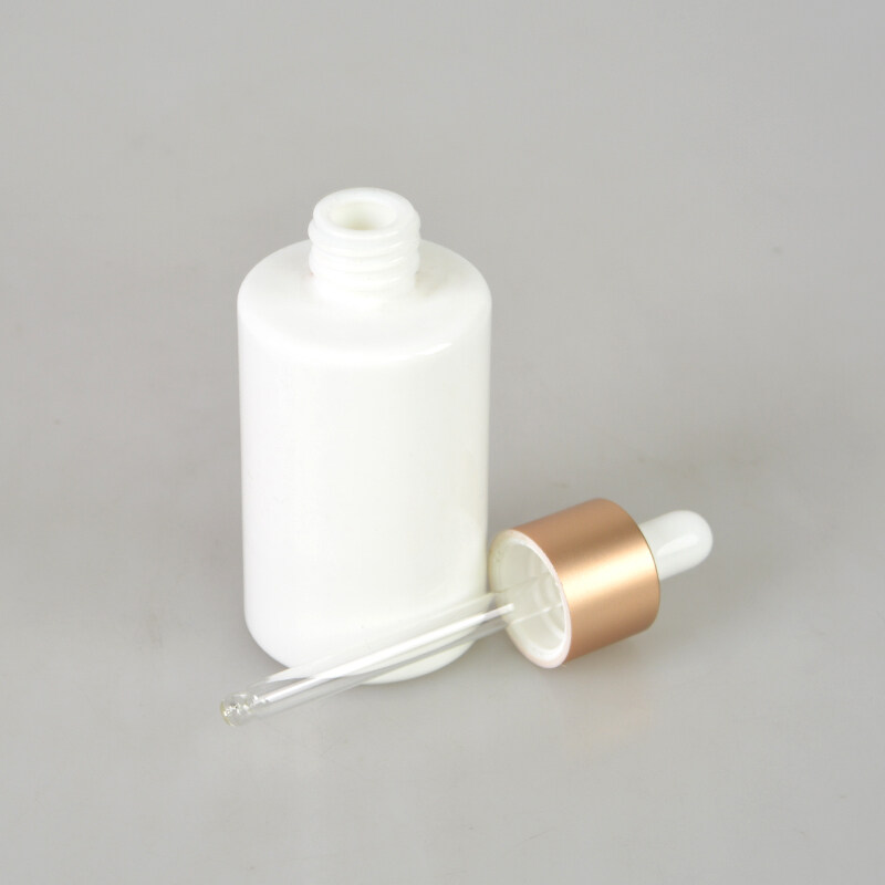 opal white glass cosmetic serum pump botlles 40 100 120 ml opaque white 50g glass jar