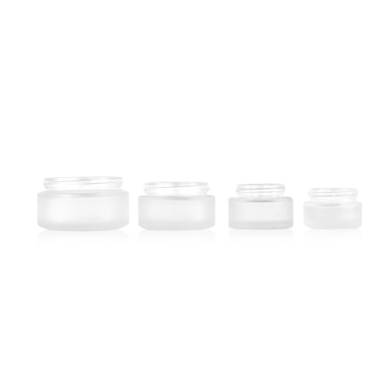 10g 15g 30g 50g frosted glass cosmetic face cream jar
