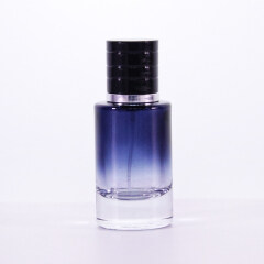 Wholesale round 30ml, 50ml, 100ml high-grade spray transparent with spray perfume bottle, color logo can be customized