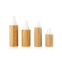10ml 20ml 25ml small cosmetics bamboo spray and pump lotion bottle