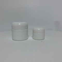 3 different demo shape lid for white glass jar
