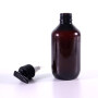 Empty amber Plastic PET plastic shampoo wash hand lotion pump bottle Shampoo Pump Bottles with black pumps