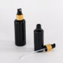 Glass dropper Bottle Black 10ml15ml20ml 30ml 50ml 100ml Round Shape Hot Stamping for Aromatherapy Essential Oils Home Fragrances