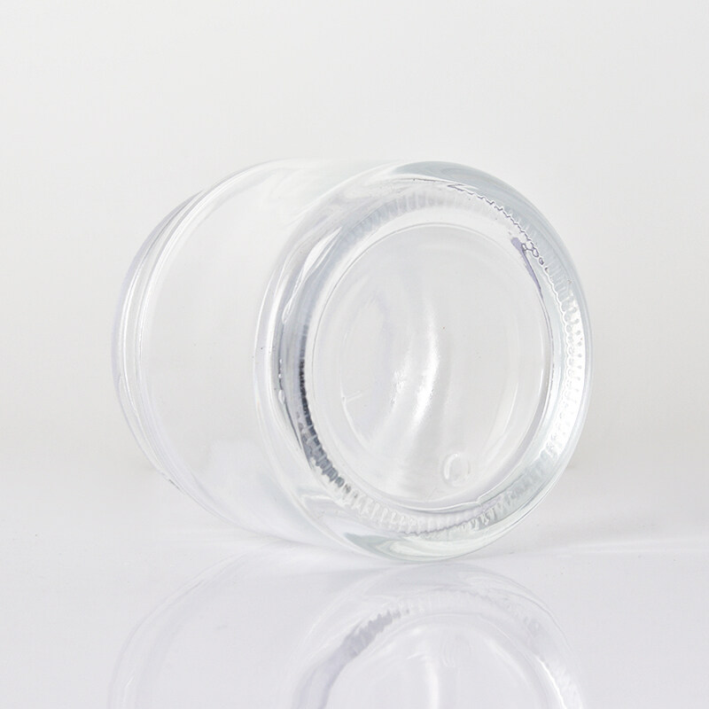 High-grade transparent glass cream bottle face cream bottle cosmetic skin care products sub-bottling 120g