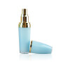 Customized Blue colored Acrylic cosmetic bottles cosmetic containers for skincare packaging