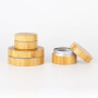 30G Recyclable Full Bamboo Jar With Aluminum Inner For Cream Products jar