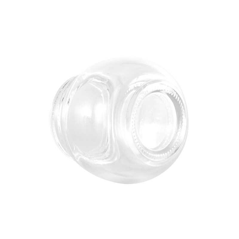 50g 120g oval frosted glass clear cosmetic cream jar