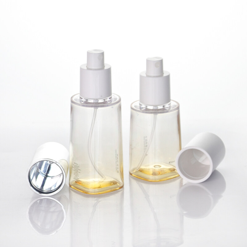 Wholesale  80ml 60ml PET PETG plastic bottles plastic lotion bottles for skin care serum lotion toner cosmetic packaging