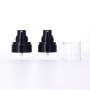 Ready to ship good looking 24mm black plastic spray pump for cosmetic skincare  bottle with clear lid which can be customized
