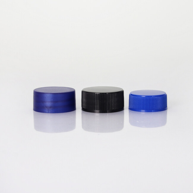 Factory price high quality neck 37mm 40ml  blue  black plastic lids for jars for skin care cream