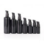 5ml 10ml 15ml 20ml 30ml 50ml 100ml uv black glass dropper bottles for beard oil/essential oil /cosmetic essential glass bottle