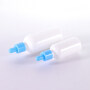 10ml 15ml 30ml 50ml 100ml empty opal white  glass bottles with blue dropper for essential oil