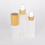 30ml 60ml 100ml 120ml 150ml 250ml bamboo lotion pump plastic bottle with bamboo spray dispenser