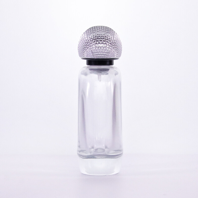 100ml especial plastic cap cuboid bottle luxury  thick bottom glass bottle sprayer empty bottle