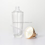 100ml clear bottle with golden serum pump clear glass bottle for serum and lotion storage