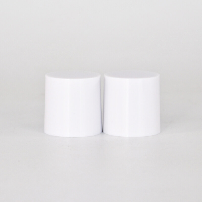 White plastic PP material screw lid, high quality double wall plastic cap