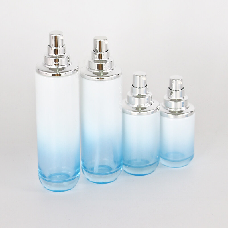 Factory Direct Customized 40ml 60ml 100ml 120ml container cosmetic packaging glass bottle,20g 50g face cream jar