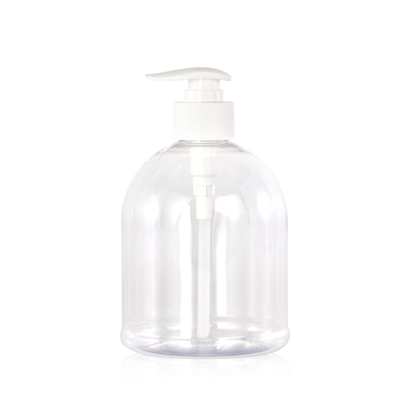 500ml 16oz clear PET plastic dispenser pump shampoo bottle weight
