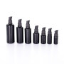 Opaque Black Color 10ml 20ml 30ml 50ml 100ml  Glass Frosted round Cosmetic Lotion bottle Press Pump Bottle