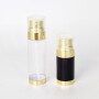 High quality luxury black color plastic lotion bottle plastic cosmetic bottle for skin care serum lotion cosmetic packaging
