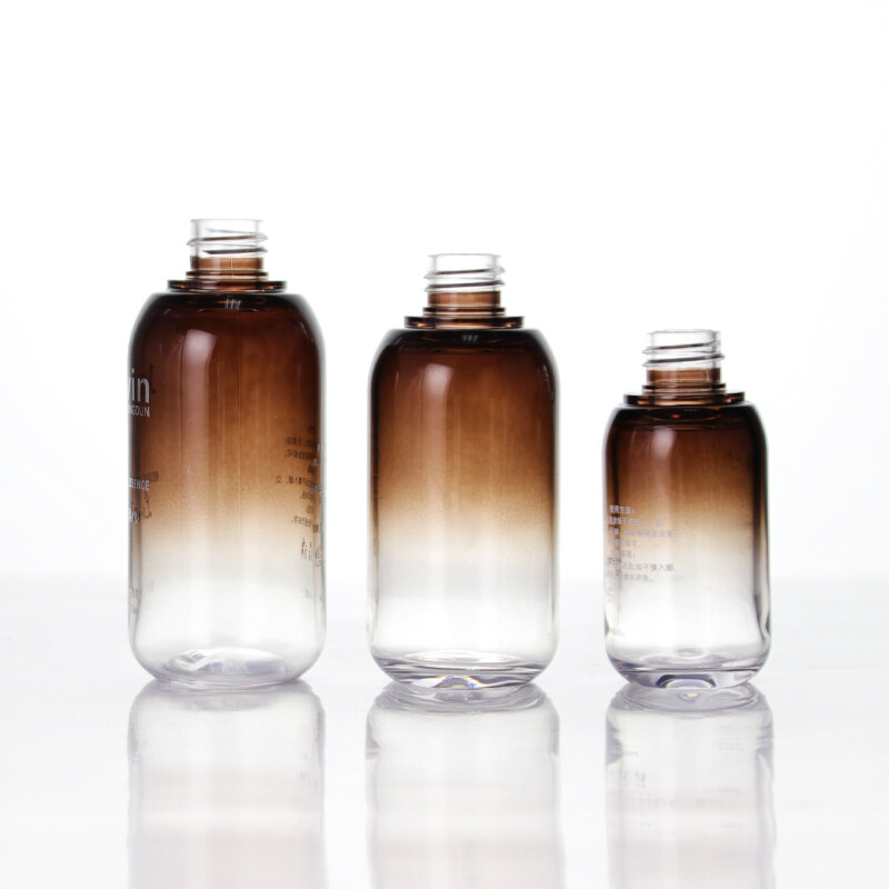 Stock PETG for 100ml Plastic Square Lotion Pump Bottles for Cosmetic Packaging PETG plastic bottle
