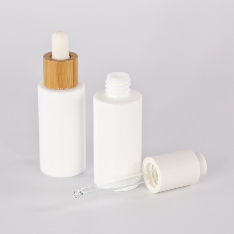 Factory Sale Various Widely Used Cosmetic Packaging 30ml 50ml 100ml 120ml white jar glass bottle